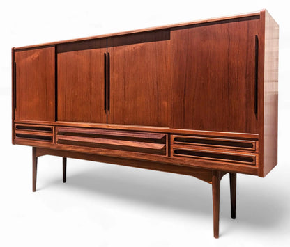 Mid Century Danish Modern Teak Cocktail Cabinet