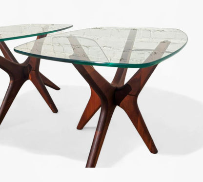 Mid Century Modern Adrian Pearsall Jacks Side Tables