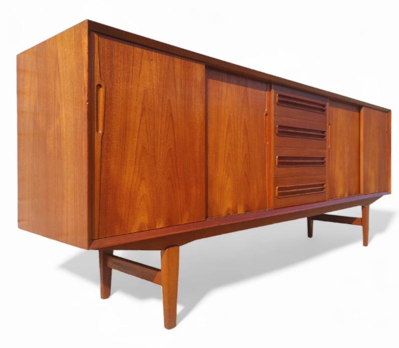 Mid Century Danish Modern Sideboard by Jensen & Molholm