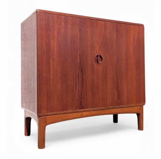 Mid Century Danish Modern Teak Cabinet by Dyrland