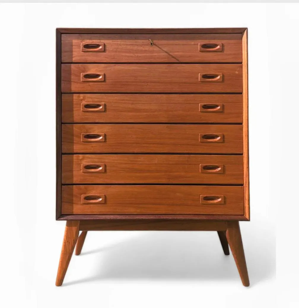 Mid Century Danish Modern Teak Dresser