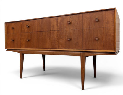 Mid Century English Modern Teak Dresser