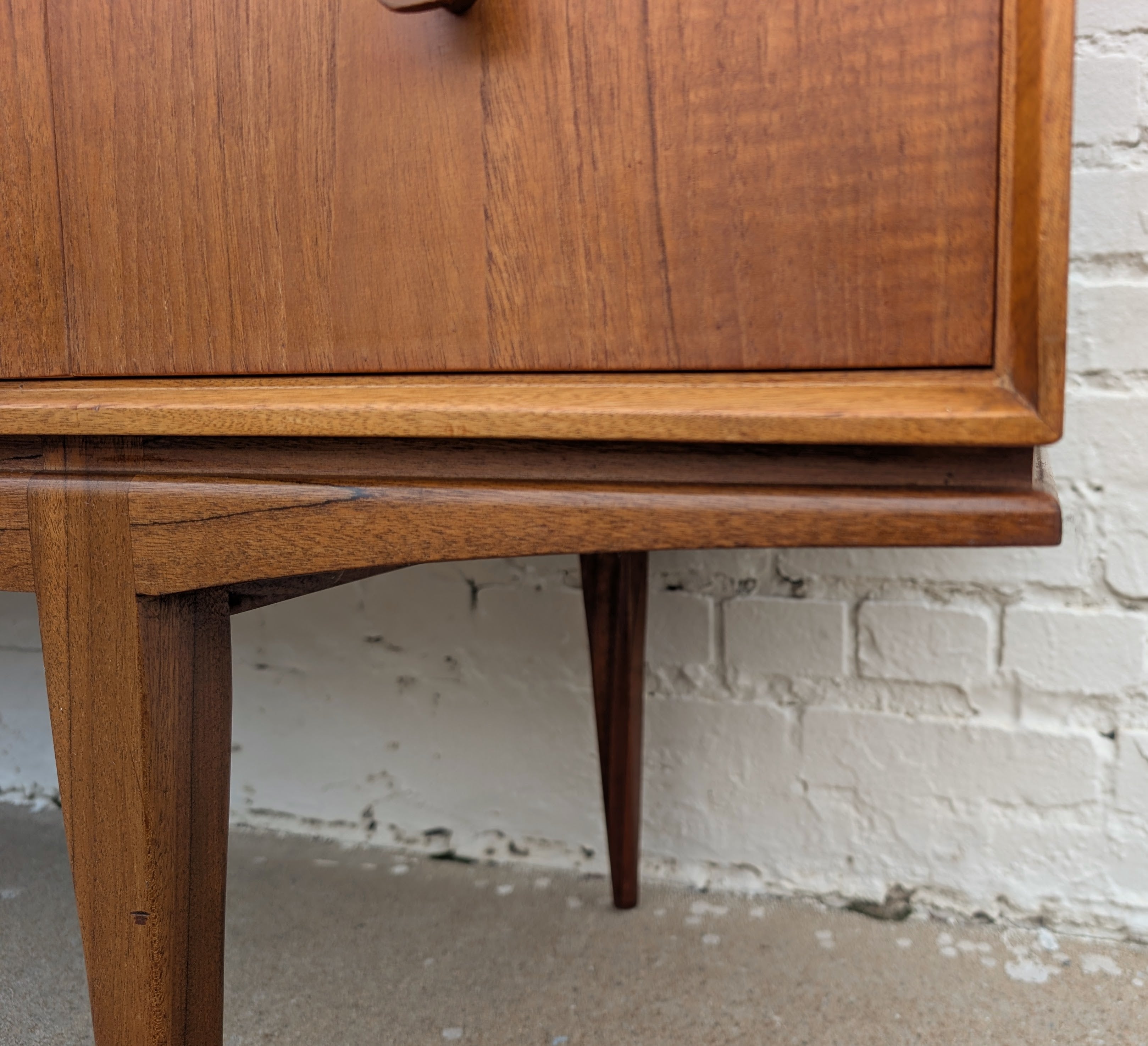Mid Century English Modern Teak Dresser