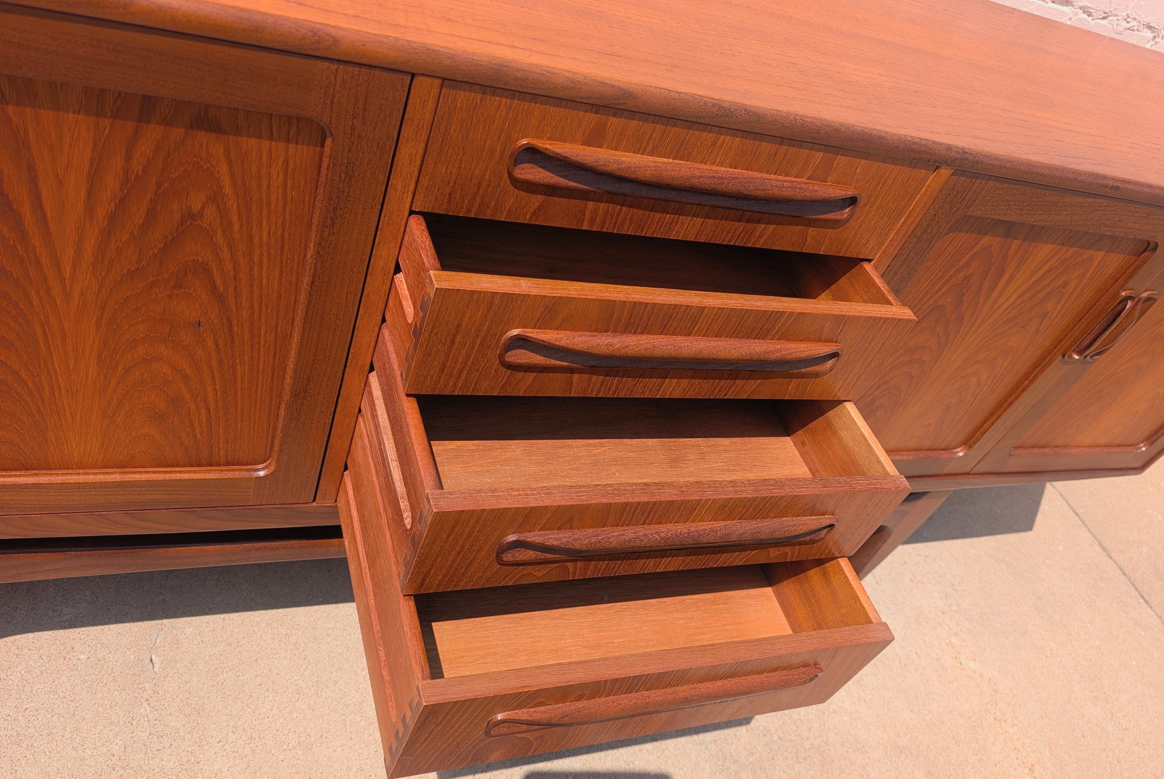 Mid Century Modern G Plan Fresco Teak Credenza